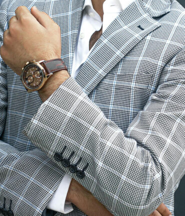 men's grey suit