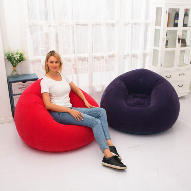 Flocking Inflatable Single Sofa - Image 4