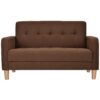 Sofa, 2-seater sofa, 2-seater, width 105 cm, height 12 cm, living room sofa, with armrests, robot vacuum cleaner can pass through, easy to assemble, also for 1 person, stylish, cute, Tokyo Soko