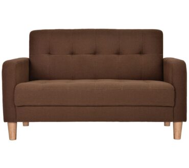 Sofa, 2-seater sofa, 2-seater, width 105 cm, height 12 cm, living room sofa, with armrests, robot vacuum cleaner can pass through, easy to assemble, also for 1 person, stylish, cute, Tokyo Soko