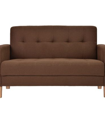 Sofa, 2-seater sofa, 2-seater, width 105 cm, height 12 cm, living room sofa, with armrests, robot vacuum cleaner can pass through, easy to assemble, also for 1 person, stylish, cute, Tokyo Soko
