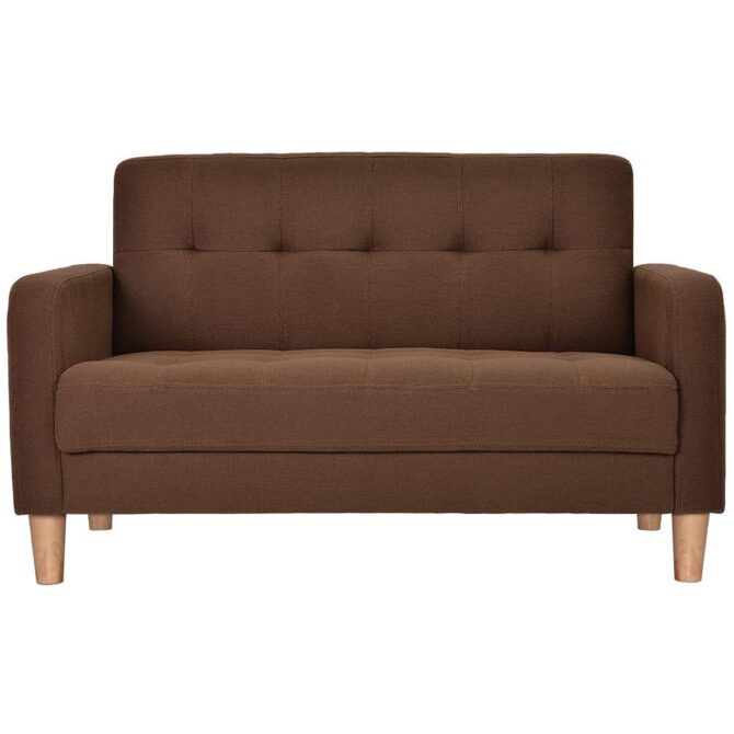 Sofa, 2-seater sofa, 2-seater, width 105 cm, height 12 cm, living room sofa, with armrests, robot vacuum cleaner can pass through, easy to assemble, also for 1 person, stylish, cute, Tokyo Soko