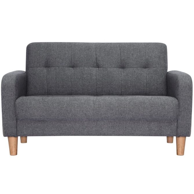 Sofa, 2-seater sofa, 2-seater, width 105 cm, height 12 cm, living room sofa, with armrests, robot vacuum cleaner can pass through, easy to assemble, also for 1 person, stylish, cute, Tokyo Soko