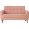 Sofa, 2-seater sofa, 2-seater, width 105 cm, height 12 cm, living room sofa, with armrests, robot vacuum cleaner can pass through, easy to assemble, also for 1 person, stylish, cute, Tokyo Soko