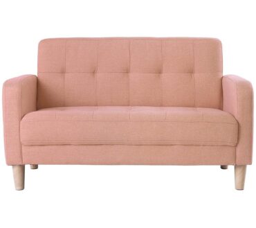 Sofa, 2-seater sofa, 2-seater, width 105 cm, height 12 cm, living room sofa, with armrests, robot vacuum cleaner can pass through, easy to assemble, also for 1 person, stylish, cute, Tokyo Soko