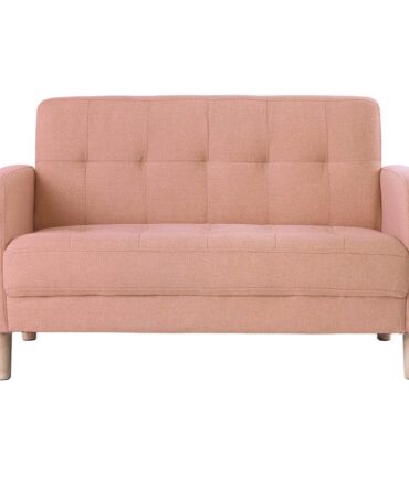 Sofa, 2-seater sofa, 2-seater, width 105 cm, height 12 cm, living room sofa, with armrests, robot vacuum cleaner can pass through, easy to assemble, also for 1 person, stylish, cute, Tokyo Soko