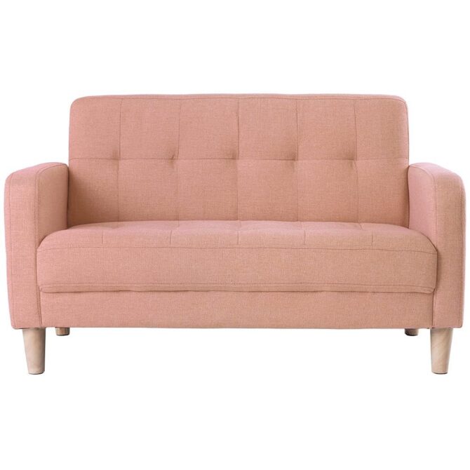Sofa, 2-seater sofa, 2-seater, width 105 cm, height 12 cm, living room sofa, with armrests, robot vacuum cleaner can pass through, easy to assemble, also for 1 person, stylish, cute, Tokyo Soko