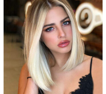 Women's Wigs With Medium Split Short Bob Gradient