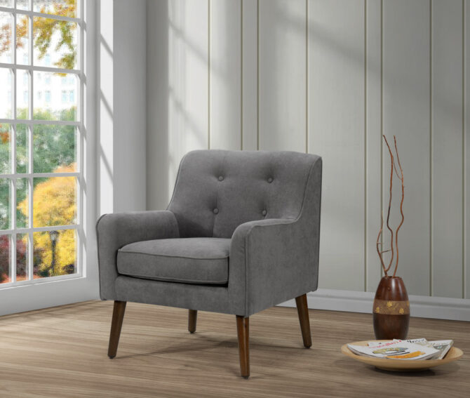 Modern Tufted Armchair - Image 3