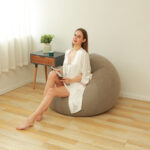 Flocking Inflatable Lazy Football Sofa Small Apartment Home Single Sofa Special Leisure And Entertainment