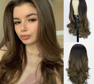 Wig European And American Women's Front Lace Wig With Small Lace Long Curly Hair Chemical Fiber High Temperature Silk Headgear Foreign Trade Wigs