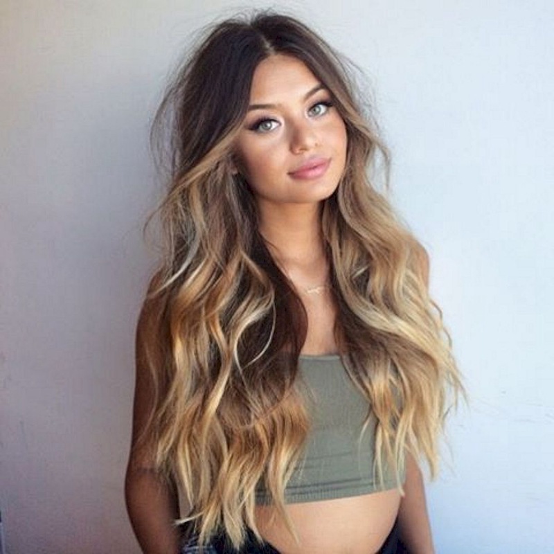 Long Curly Hair Big Wavy Golden Womens Wigs Blonde Hair Wigs Long Curly Wig