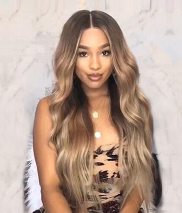 Long Wavy Golden Blonde Wig