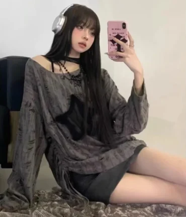 Hole Star Sweater Streetwear