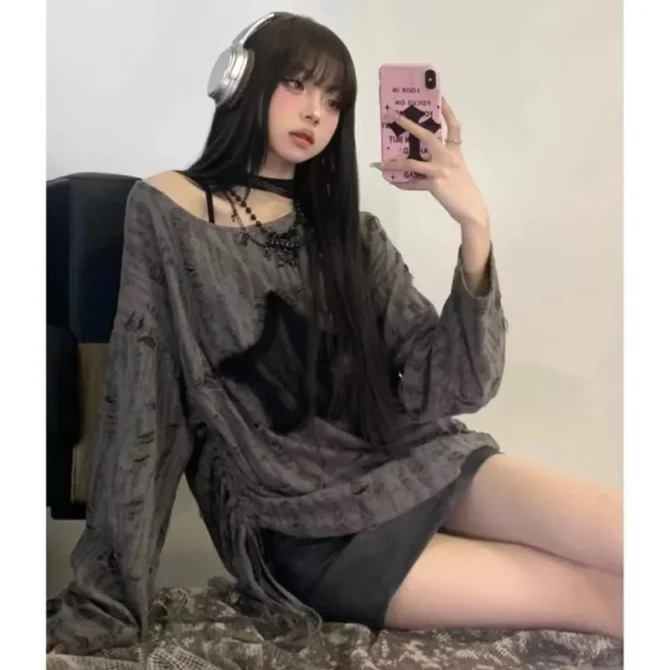 Hole Star Sweater Streetwear - Image 4