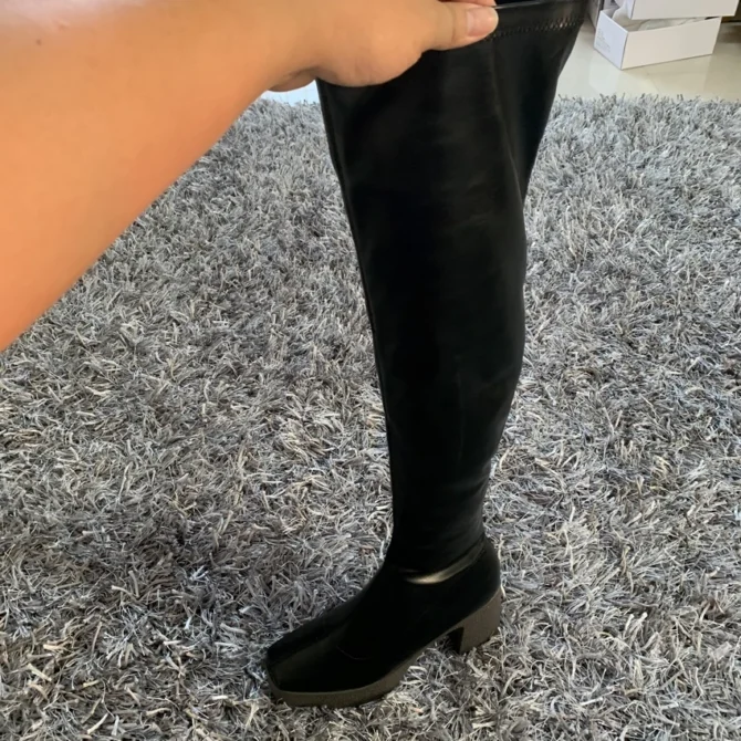 High Heels Platform Knee Boots - Image 3