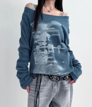 Vintage Streetwear Aesthetic Tops