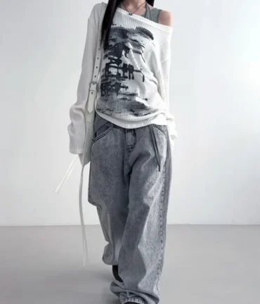 Vintage Streetwear Aesthetic Tops