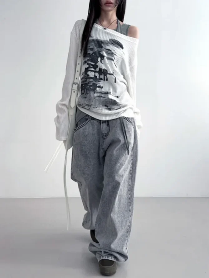 Vintage Streetwear Aesthetic Tops - Image 3