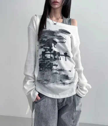 Vintage Streetwear Aesthetic Tops