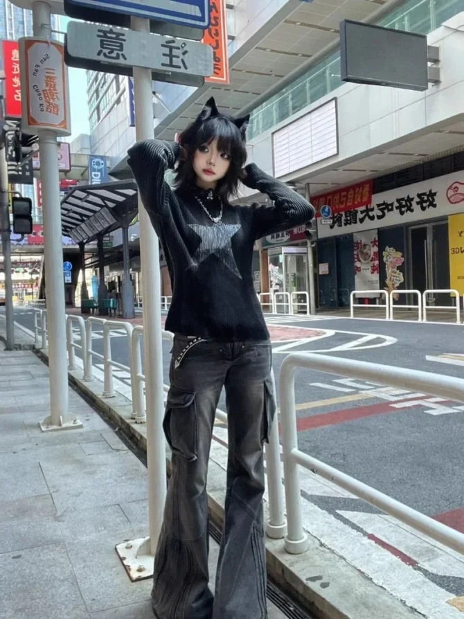 Vintage Gothic Design Streetwear Shirts - Image 4