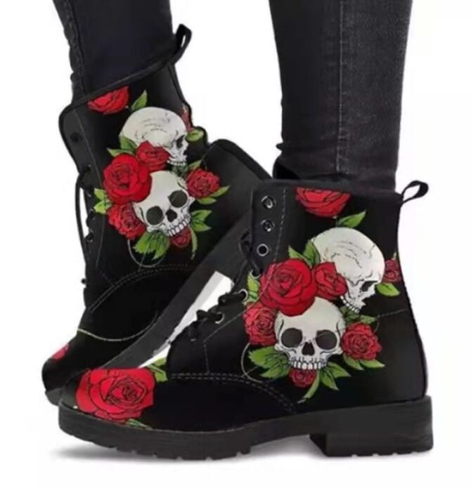 Leather Martin British Boots - Image 4