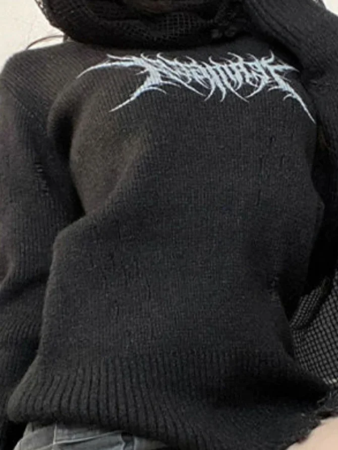 Vintage Grunge Sweaters Turtleneck - Image 6