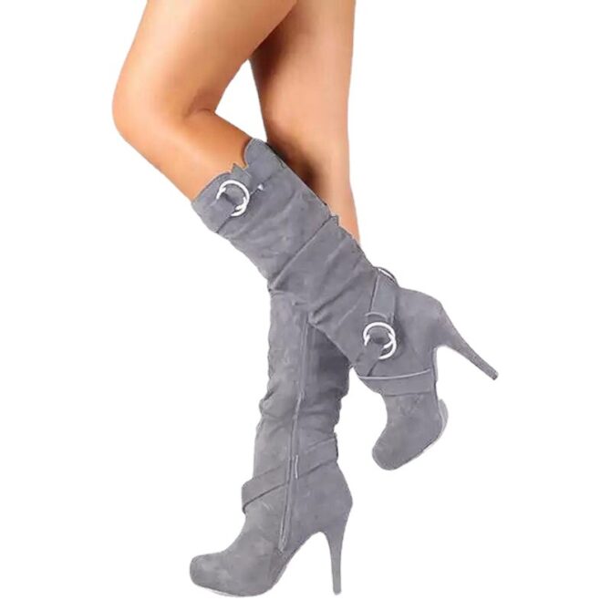 Women High Heel Boots Ladies Long Boots Large Size Women's Long Boots High Heel Boots