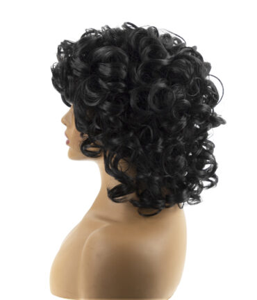 Black Short Curly Cross-border Wig