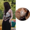 Dark Glory 2 Lee Sarah Same Style Silk Scarf Tube Top High-end Small Suspender Square Scarf Tube Top Belly Band Jinhera