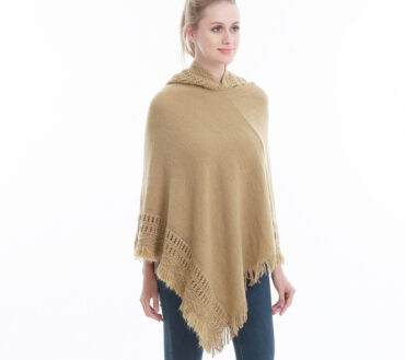 Knitted Hooded Pullover Loose Size Overshirt Fat MM Loose Sweater Cross-border Factory Shawl