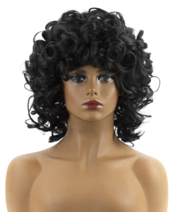Black Short Curly Cross-border Wig