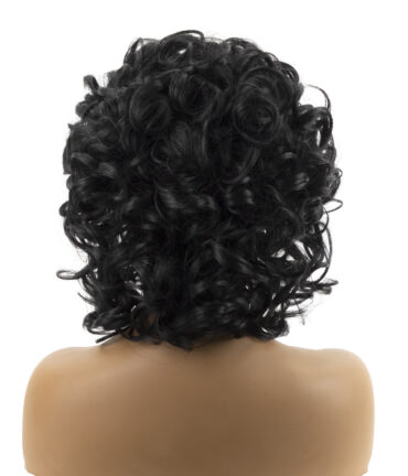 Black Short Curly Cross-border Wig