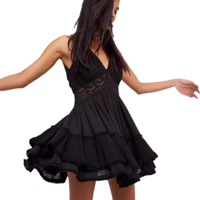 Women's Backless Mini Summer Dress - Image 5
