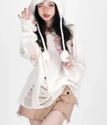 Off Shoulder Sweater Pullover Jumpers