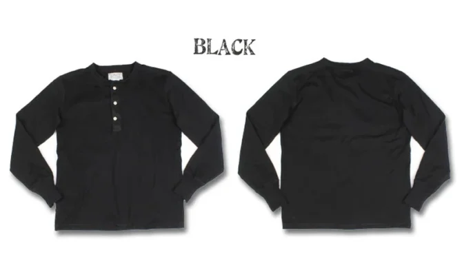 Henley Shirt Vintage Long Sleeve T-Shirt - Image 6