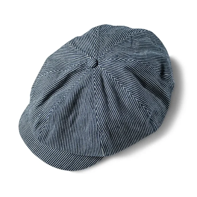 Hickory Stripes Newsboy Cap Vintage - Image 2