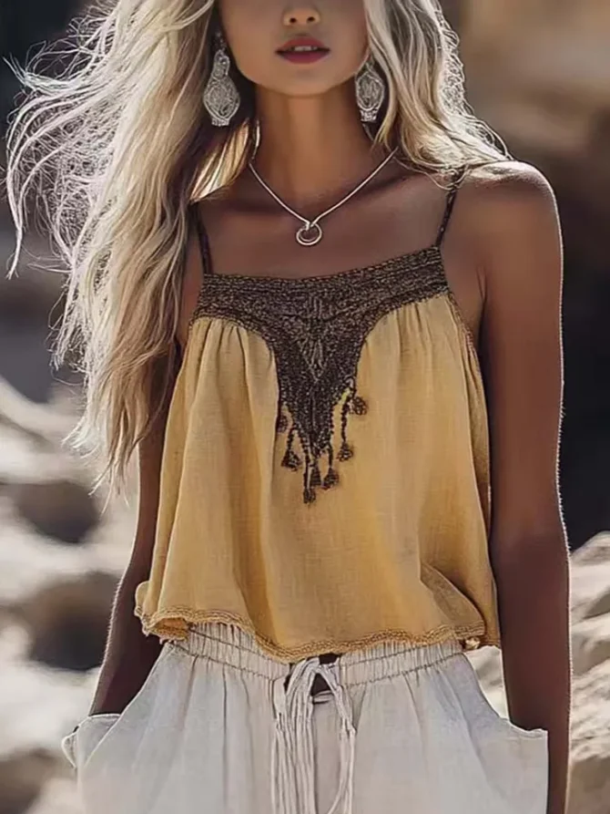Suspenders Shirt Pullover Camisole Top - Image 5