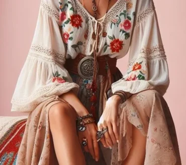 Women Floral Printed Blouse Shirt Lantern Sleeve Bandage V-Neck Soft Casual Ethnic Indie Folk Retro Long Sleeve Tops