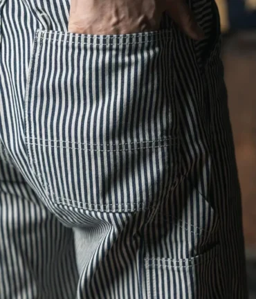 Vintage Denim Railroad Conductor Trousers