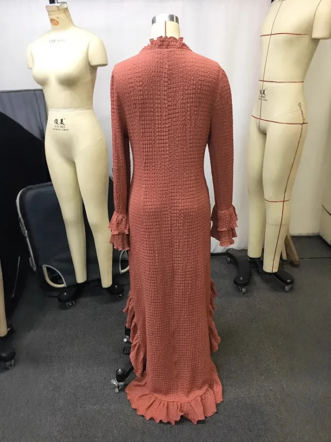 Ethnic Ruffle Flare Sleeve Dresses - Image 6