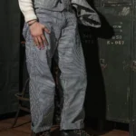 Rugged Bronson Lot 421 Express Stripe Engineer Pants Vintage Denim Railroad Conductor Trousers