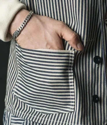 Lot 423 Express Stripe Chore Vest Vintage