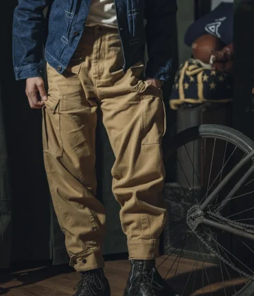 Non Stock Belgian M64 Modified Pants Men Cargo Trousers Motorcycle Rider Breeches