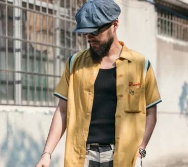 Non Stock Hickory Stripes Newsboy Cap Vintage Fashion All Season Men Berets Blue