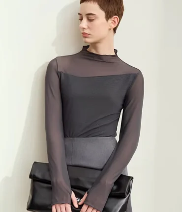 Minimalism Mesh T-shirts