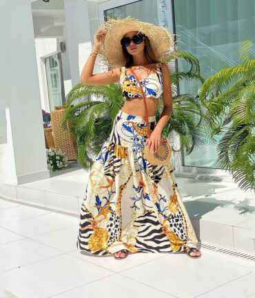 Cross-border Beach Dress Two-piece Suit