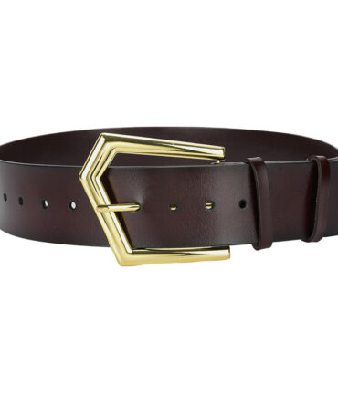 Genuine Leather Skirt Coat Ins Belt Pin Buckle