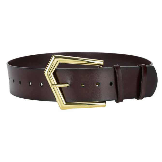 Genuine Leather Skirt Coat Ins Belt Pin Buckle - Image 5