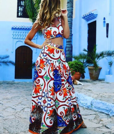 Cross-border Beach Dress Two-piece Suit